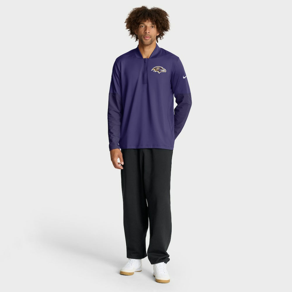 Baltimore Ravens Sideline Dri-FIT Half-Zip Pullover Purple - Nike