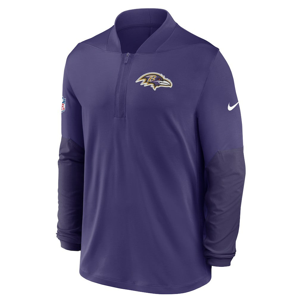 Baltimore Ravens Sideline Dri-FIT Half-Zip Pullover Purple - Nike