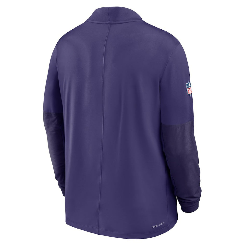 Baltimore Ravens Sideline Dri-FIT Half-Zip Pullover Purple - Nike
