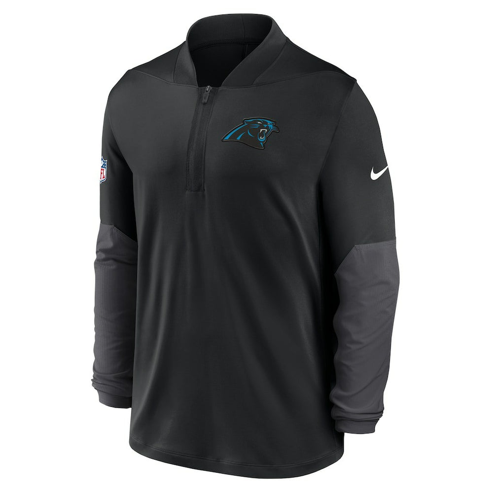 Carolina Panthers Sideline Dri-FIT Half-Zip Pullover Black - Nike