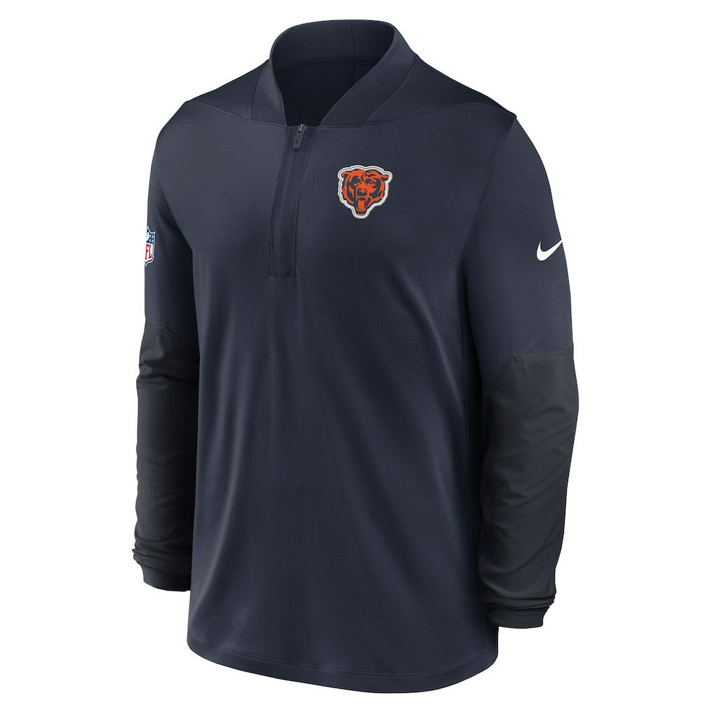 Chicago Bears Sideline Dri-FIT Half-Zip Pullover Navy - Nike
