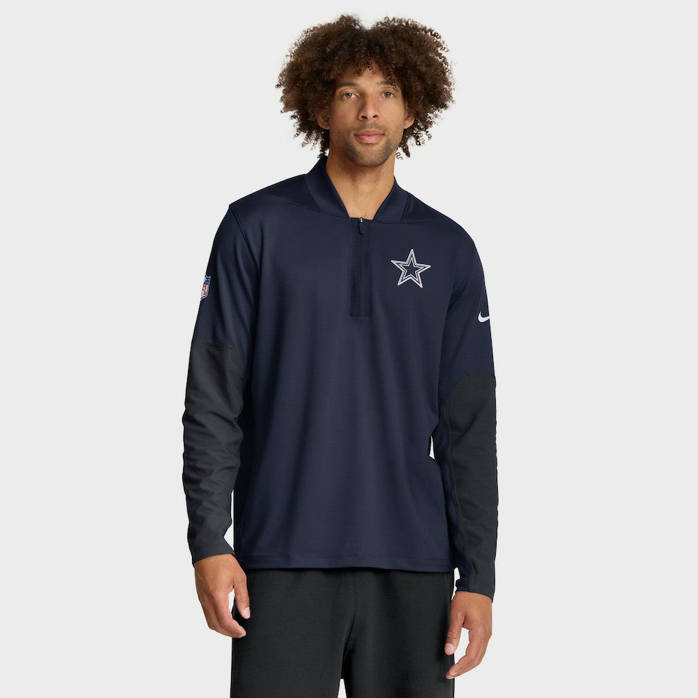 Dallas Cowboys Sideline Dri-FIT Half-Zip Pullover Navy - Nike