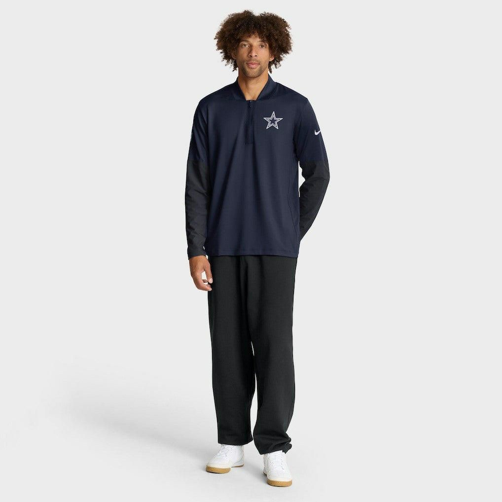 Dallas Cowboys Sideline Dri-FIT Half-Zip Pullover Navy - Nike