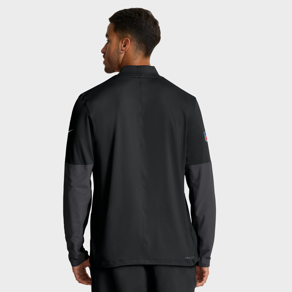Detroit Lions Sideline Dri-FIT Half-Zip Pullover Black - Nike