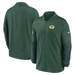 Green Bay Packers Sideline Dri-FIT Half-Zip Pullover Green - Nike