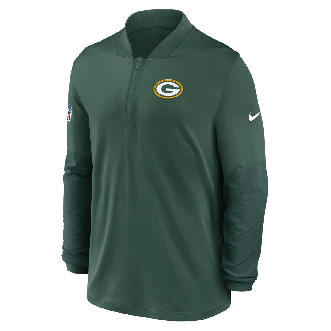 Green Bay Packers Sideline Dri-FIT Half-Zip Pullover Green - Nike