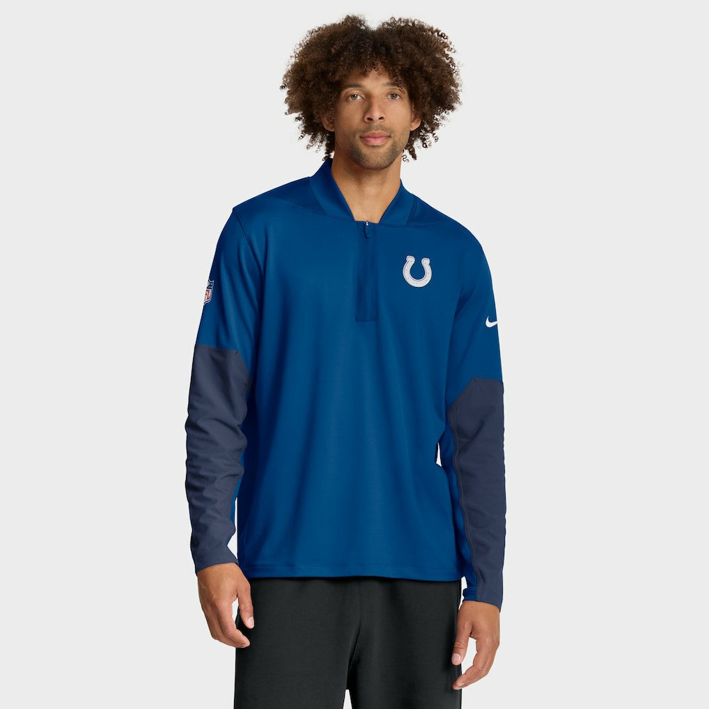 Indianapolis Colts Sideline Dri-FIT Half-Zip Pullover Royal - Nike