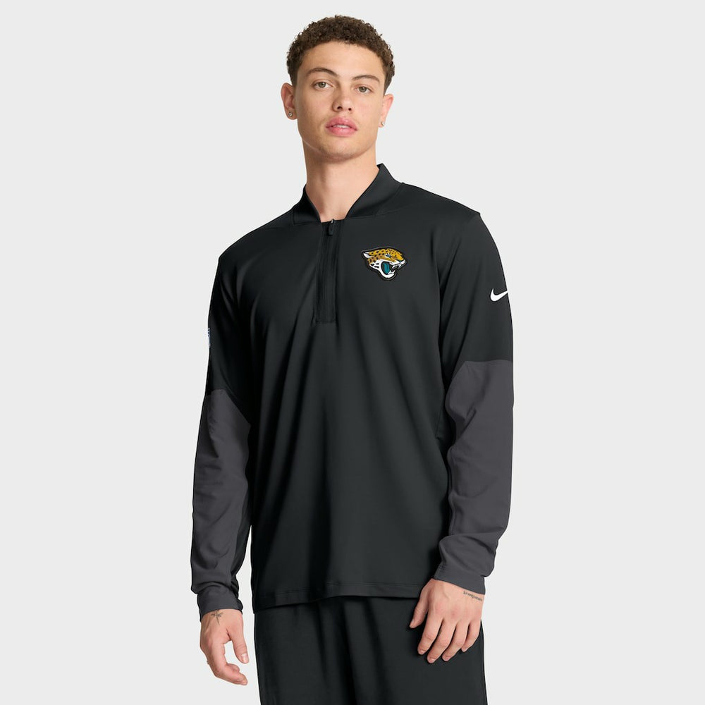 Jacksonville Jaguars Sideline Dri-FIT Half-Zip Pullover Black - Nike