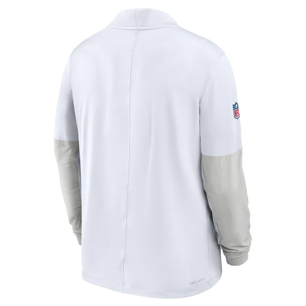Kansas City Chiefs Sideline Dri-FIT Half-Zip Pullover White - Nike