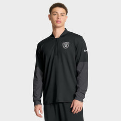 Las Vegas Raiders Sideline Dri-FIT Half-Zip Pullover Black - Nike