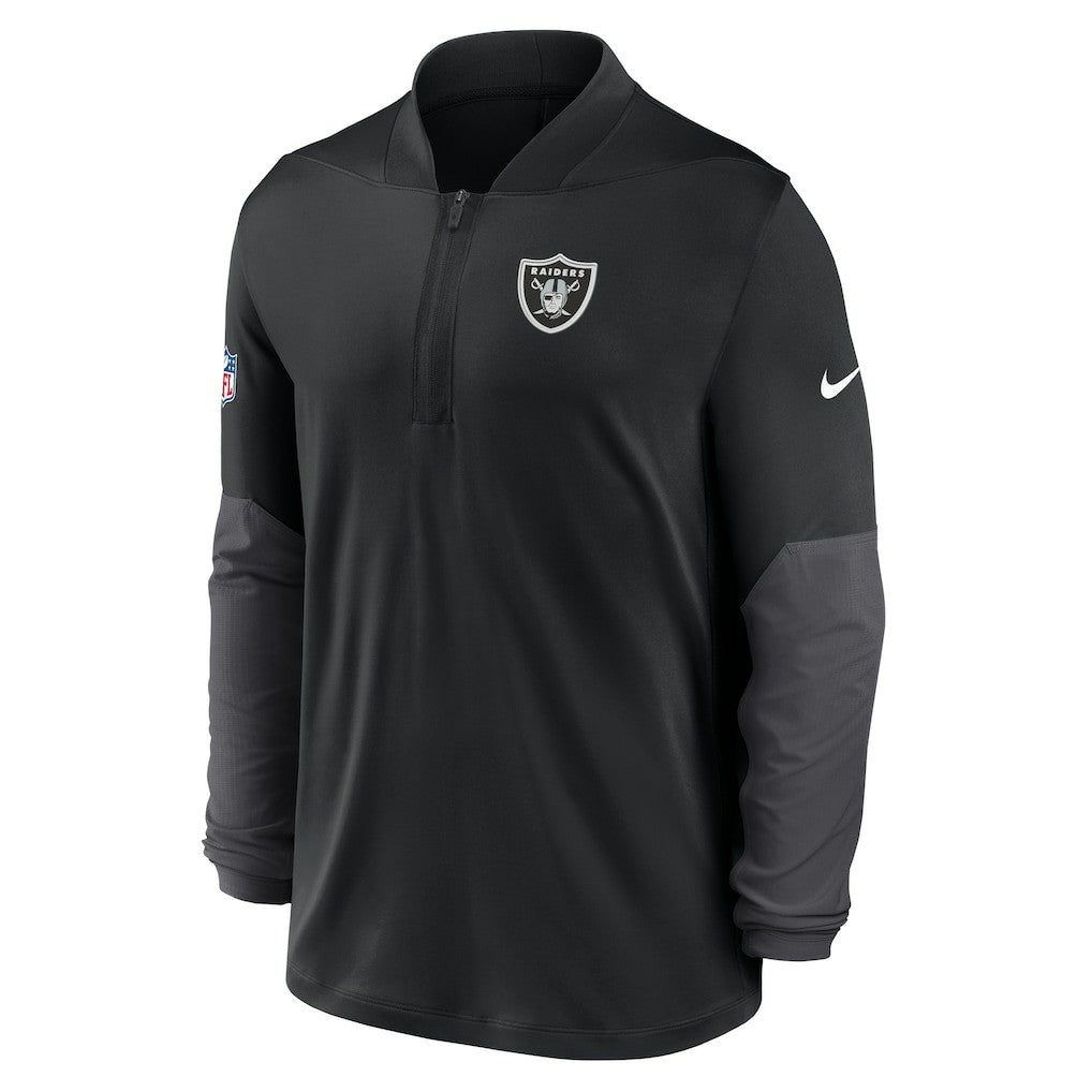 Las Vegas Raiders Sideline Dri-FIT Half-Zip Pullover Black - Nike