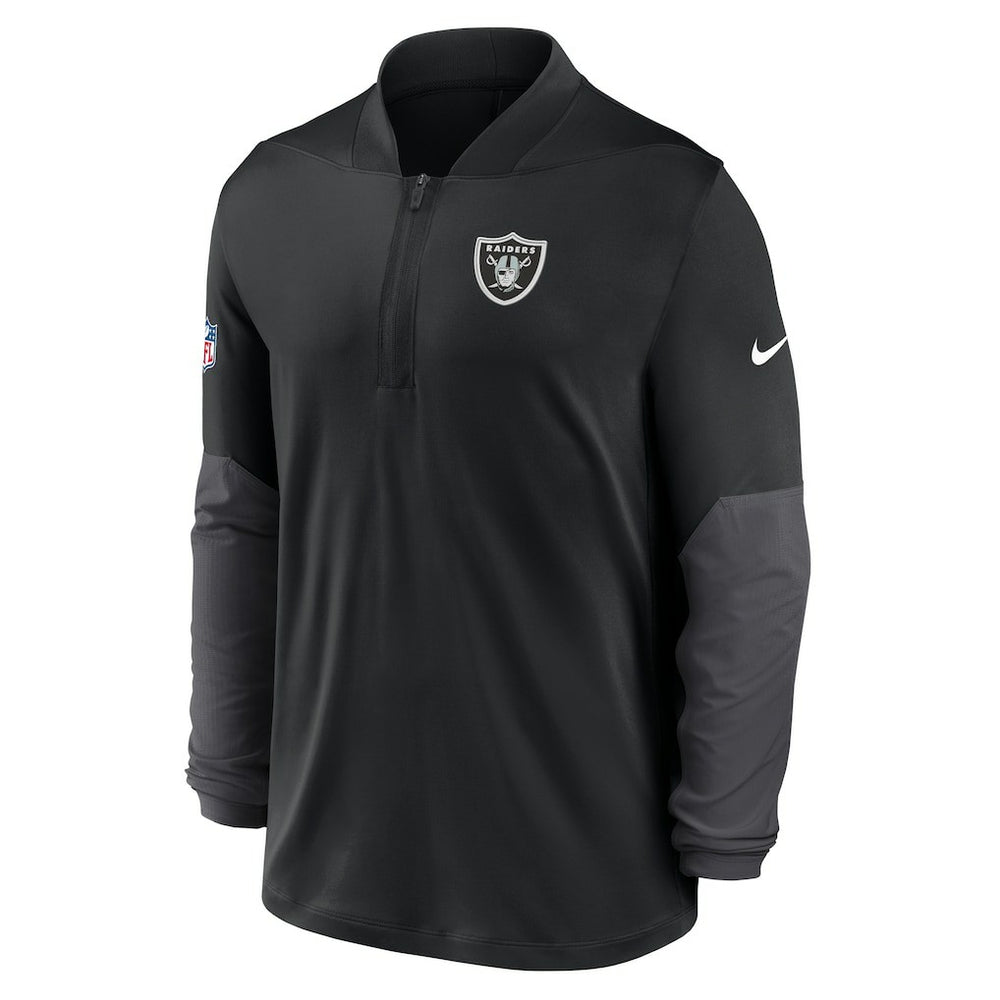 Las Vegas Raiders Sideline Dri-FIT Half-Zip Pullover Black - Nike