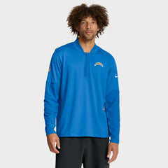 Los Angeles Chargers Sideline Dri-FIT Half-Zip Pullover Powder Blue - Nike