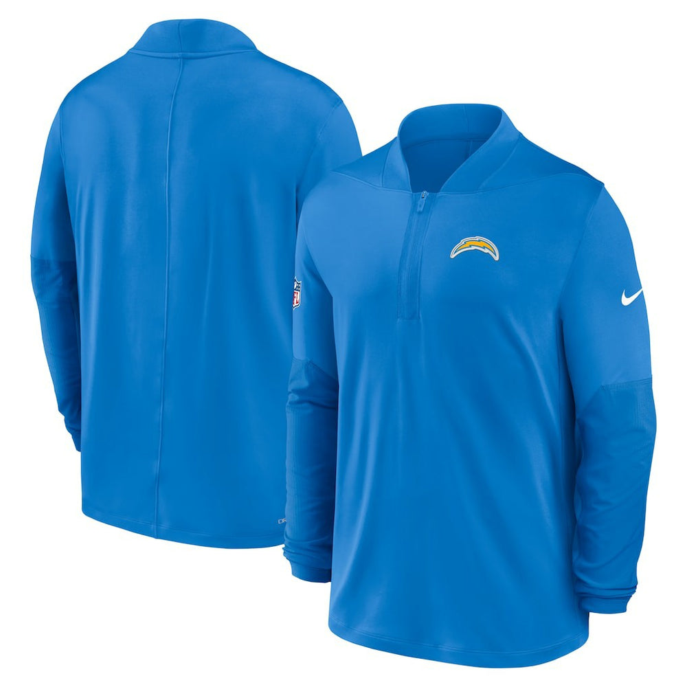 Los Angeles Chargers Sideline Dri-FIT Half-Zip Pullover Powder Blue - Nike
