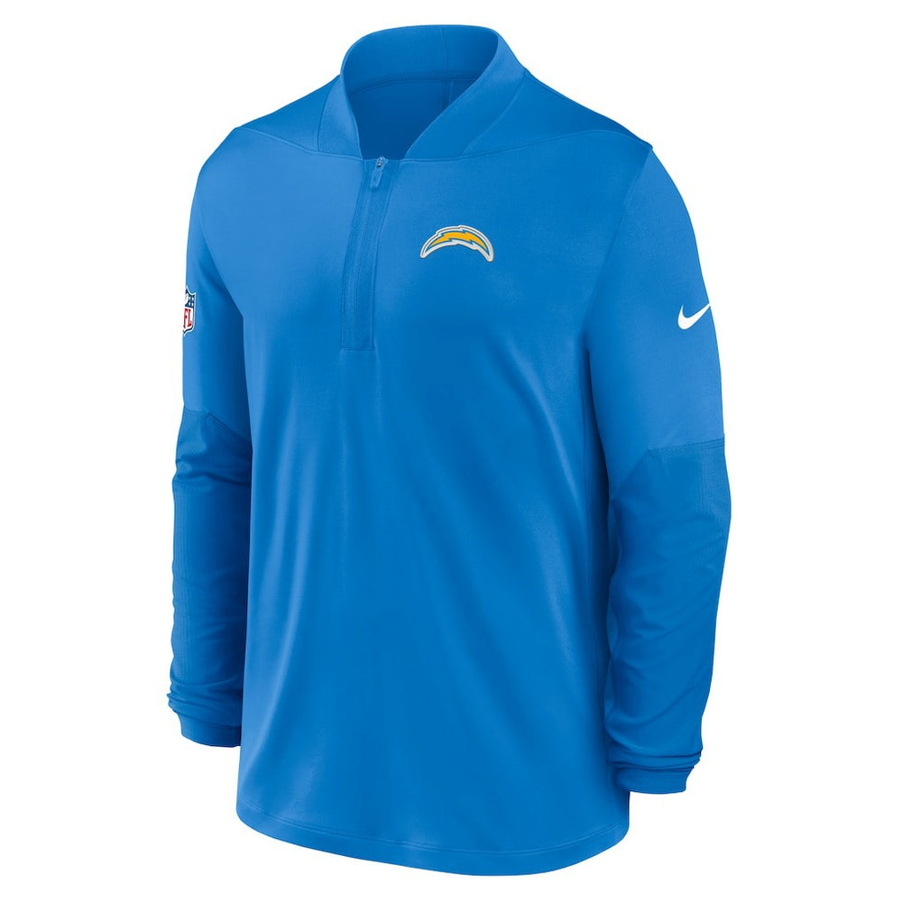 Los Angeles Chargers Sideline Dri-FIT Half-Zip Pullover Powder Blue - Nike