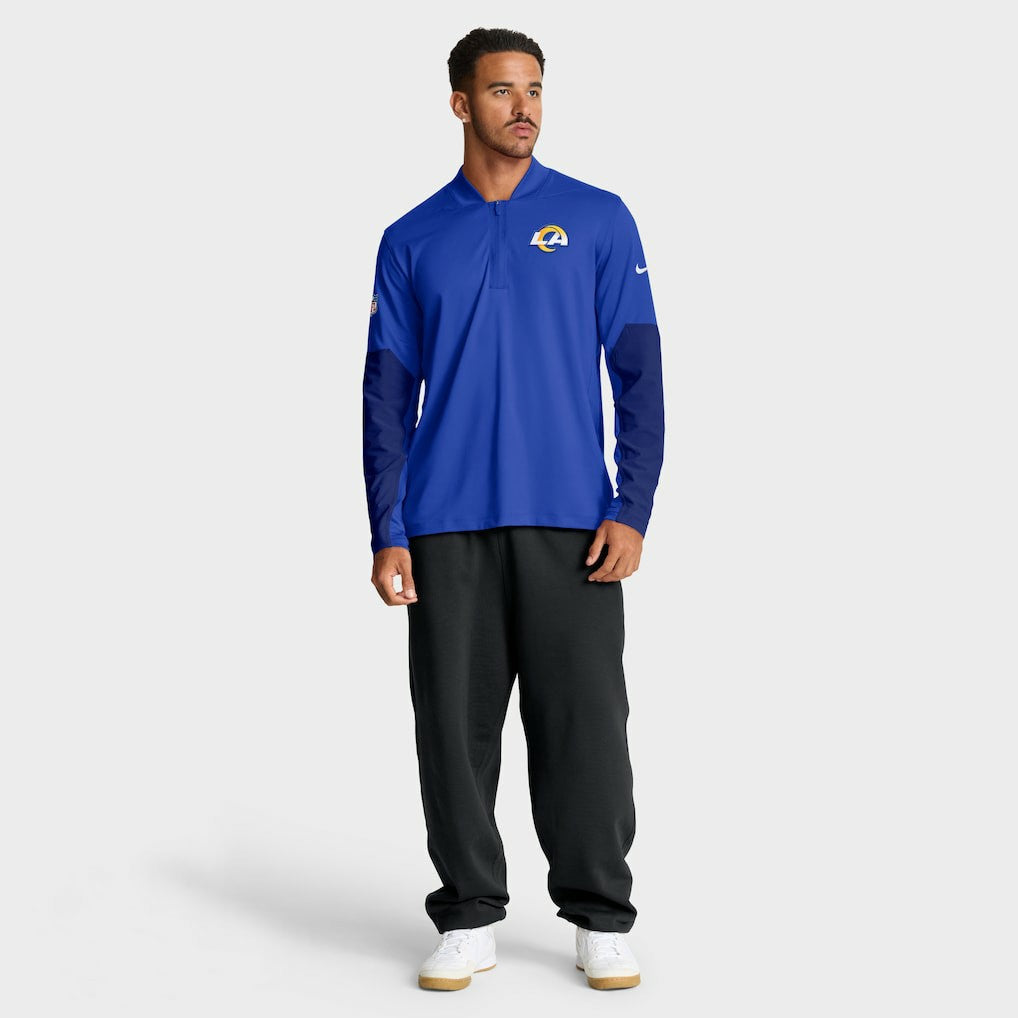 Los Angeles Rams Sideline Dri-FIT Half-Zip Pullover Royal - Nike