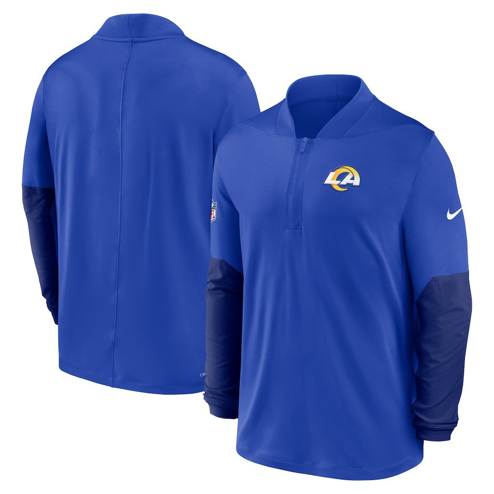 Los Angeles Rams Sideline Dri-FIT Half-Zip Pullover Royal - Nike