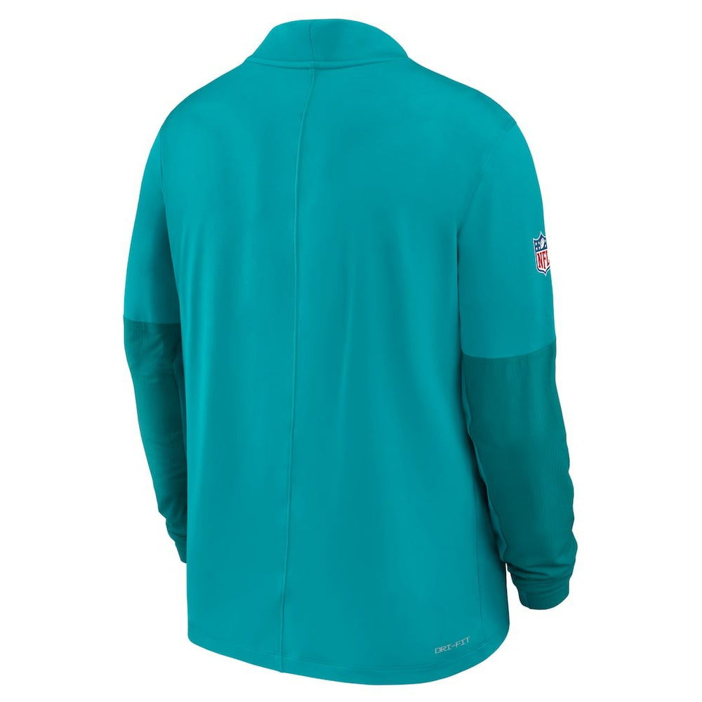 Miami Dolphins Sideline Dri-FIT Half-Zip Pullover Aqua - Nike