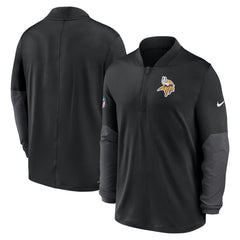 Minnesota Vikings Sideline Dri-FIT Half-Zip Pullover Black - Nike