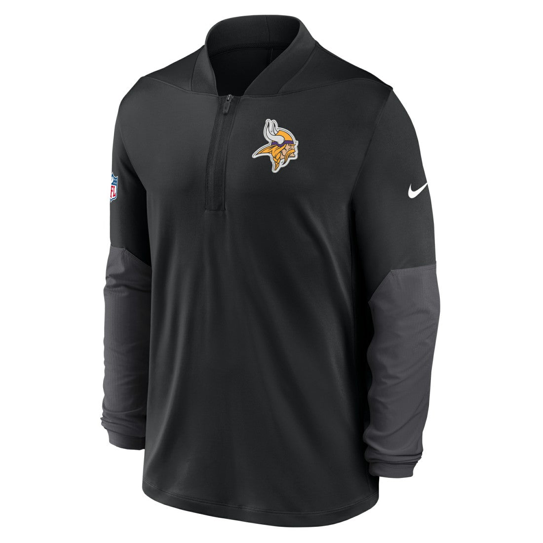 Minnesota Vikings Sideline Dri-FIT Half-Zip Pullover Black - Nike