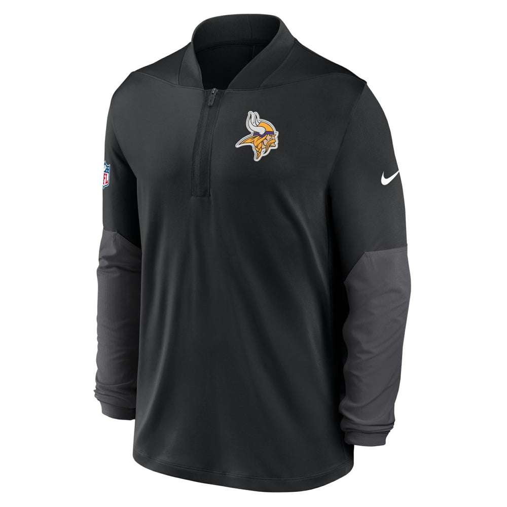 Minnesota Vikings Sideline Dri-FIT Half-Zip Pullover Black - Nike