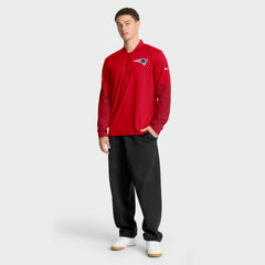 New England Patriots Sideline Dri-FIT Half-Zip Pullover Red - Nike
