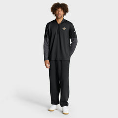 New Orleans Saints Sideline Dri-FIT Half-Zip Pullover Black - Nike