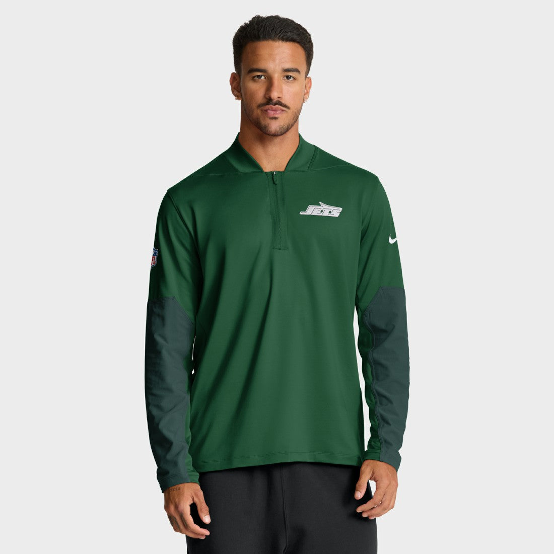 New York Jets Sideline Dri-FIT Half-Zip Pullover Green - Nike