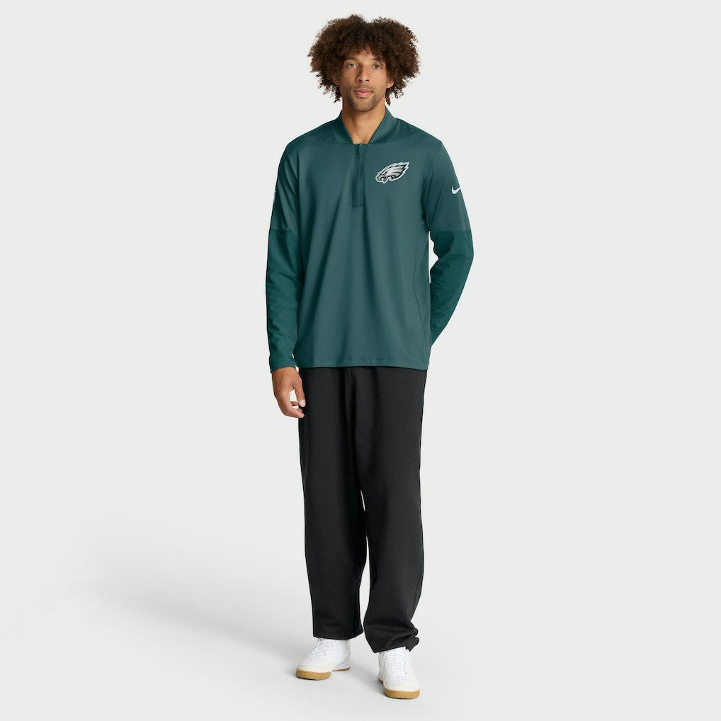 Philadelphia Eagles Sideline Dri-FIT Half-Zip Pullover Green - Nike