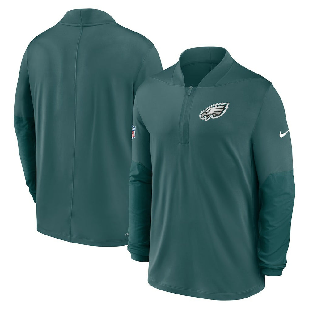 Philadelphia Eagles Sideline Dri-FIT Half-Zip Pullover Green - Nike