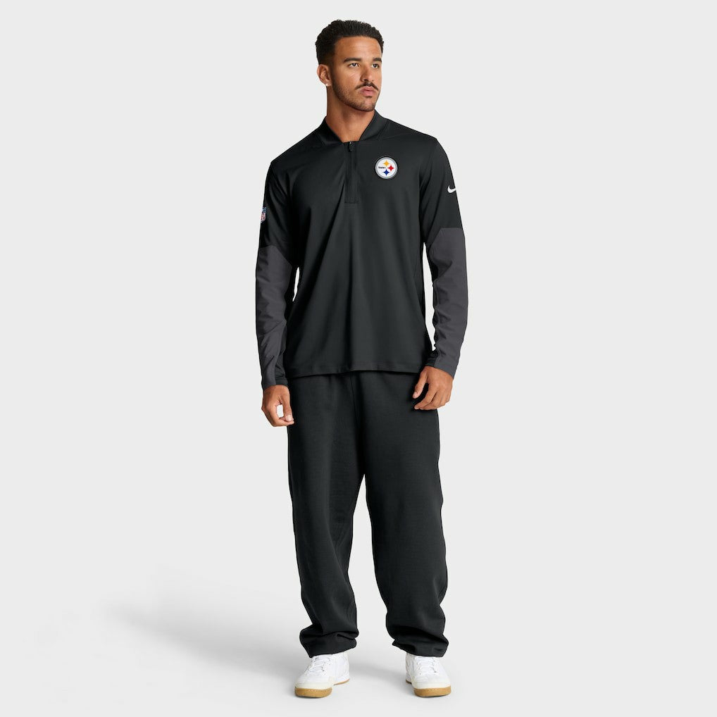 Pittsburgh Steelers Sideline Dri-FIT Half-Zip Pullover Black - Nike