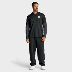 Pittsburgh Steelers Sideline Dri-FIT Half-Zip Pullover Black - Nike