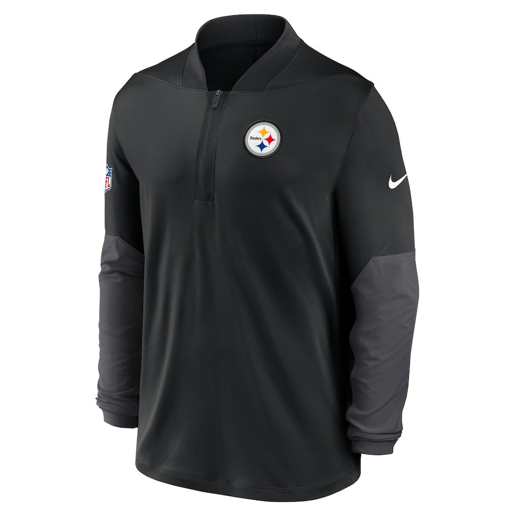 Pittsburgh Steelers Sideline Dri-FIT Half-Zip Pullover Black - Nike
