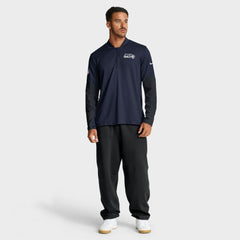 Seattle Seahawks Sideline Dri-FIT Half-Zip Pullover College Navy - Nike