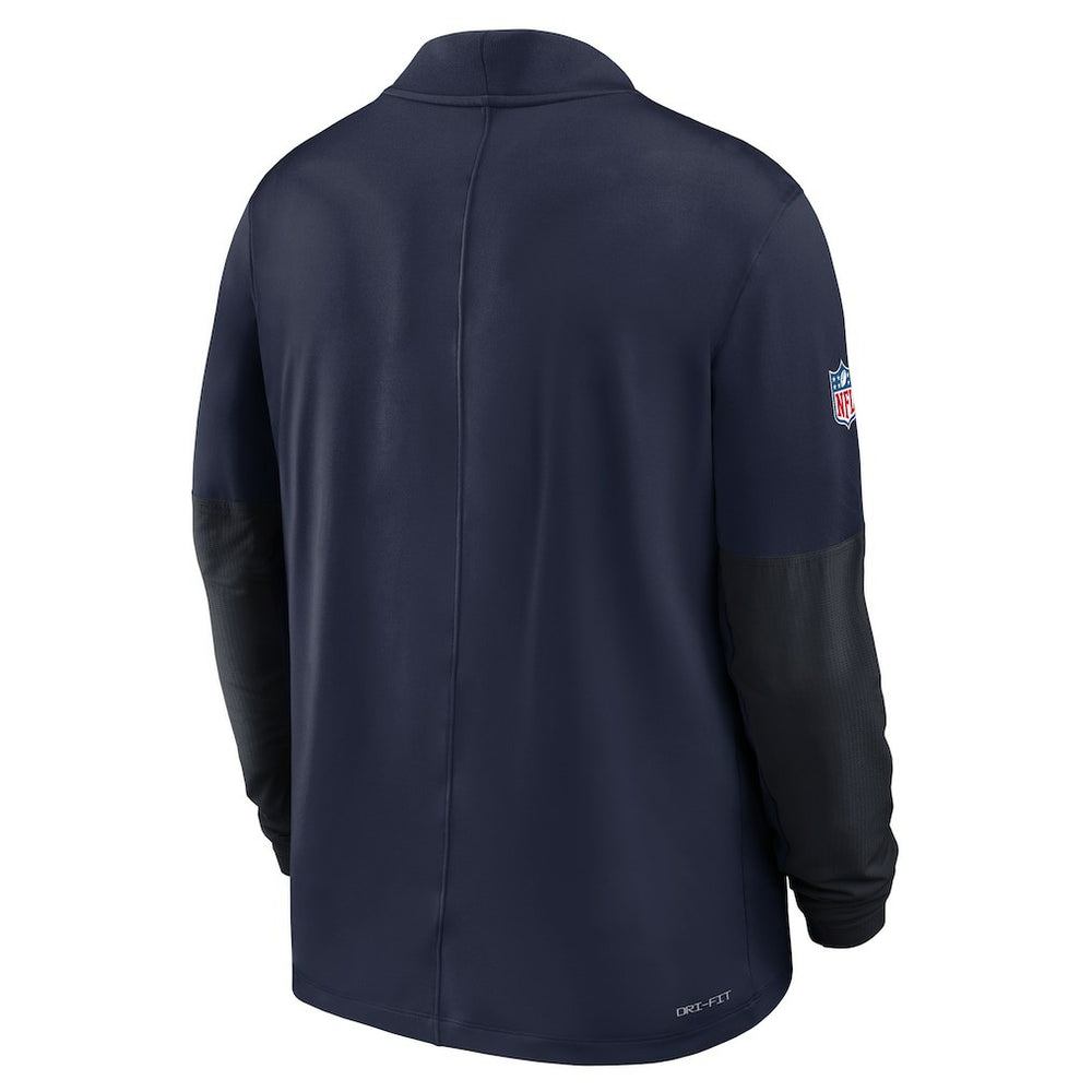 Seattle Seahawks Sideline Dri-FIT Half-Zip Pullover College Navy - Nike