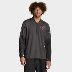 Tampa Bay Buccaneers Sideline Dri-FIT Half-Zip Pullover Pewter - Nike