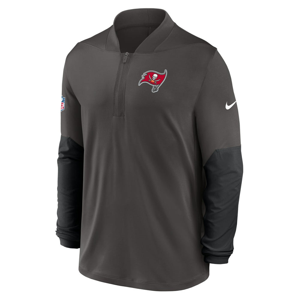 Tampa Bay Buccaneers Sideline Dri-FIT Half-Zip Pullover Pewter - Nike