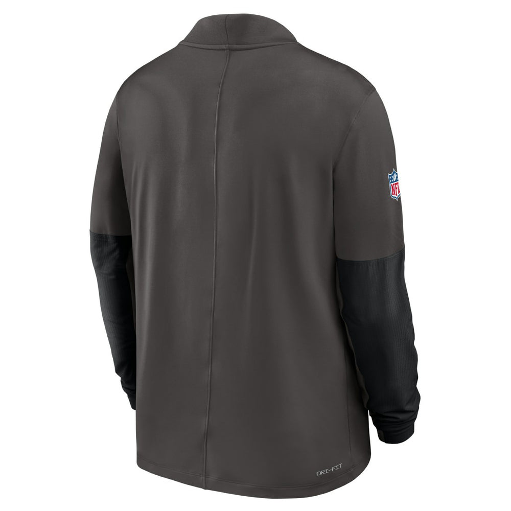 Tampa Bay Buccaneers Sideline Dri-FIT Half-Zip Pullover Pewter - Nike