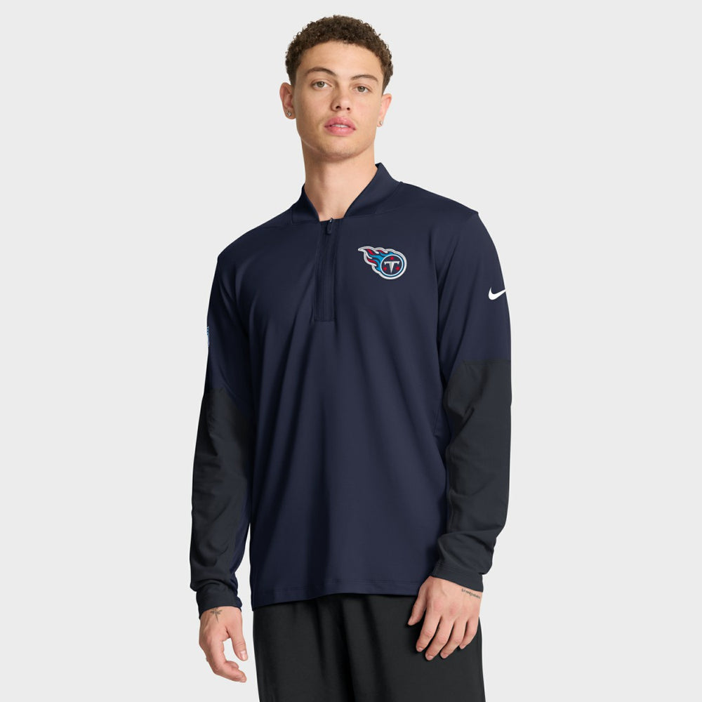 Tennessee Titans Sideline Dri-FIT Half-Zip Pullover Navy - Nike