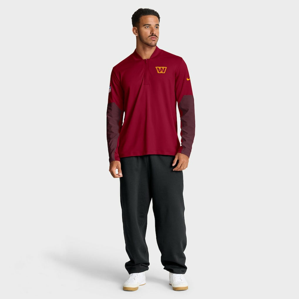 Washington Commanders Sideline Dri-FIT Half-Zip Pullover Burgundy - Nike