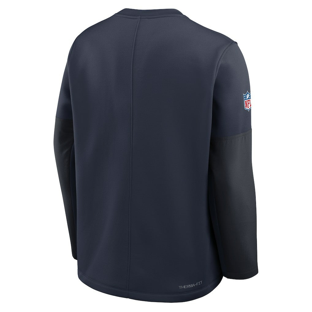 Chicago Bears Sideline Coach Therma-FIT Long Sleeve T-Shirt Navy - Nike