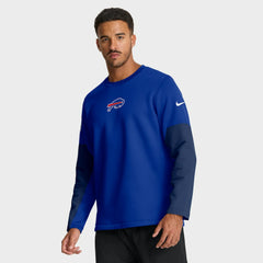Buffalo Bills Sideline Coach Therma-FIT Long Sleeve T-Shirt Royal - Nike