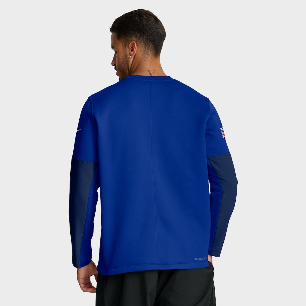 Buffalo Bills Sideline Coach Therma-FIT Long Sleeve T-Shirt Royal - Nike