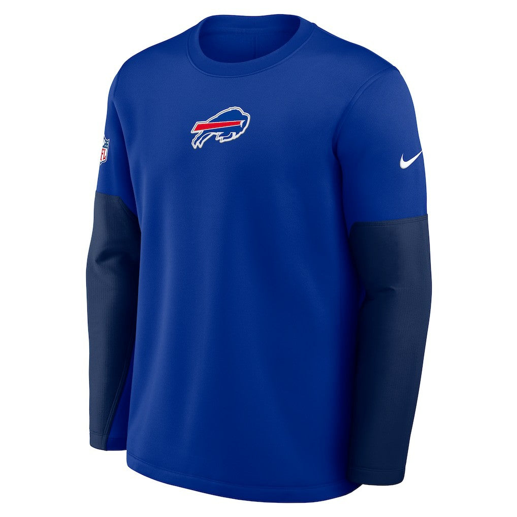 Buffalo Bills Sideline Coach Therma-FIT Long Sleeve T-Shirt Royal - Nike