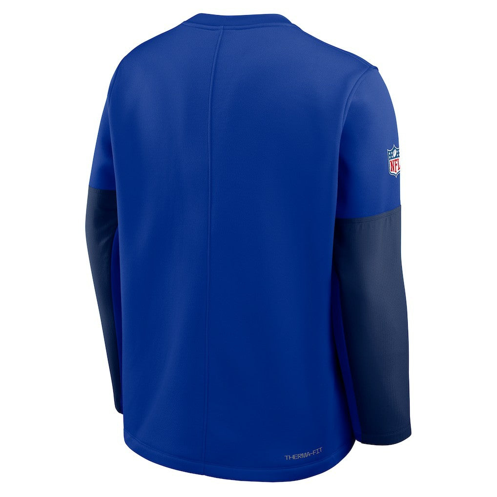 Buffalo Bills Sideline Coach Therma-FIT Long Sleeve T-Shirt Royal - Nike