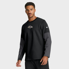 Baltimore Ravens Sideline Coach Therma-FIT Long Sleeve T-Shirt Black - Nike