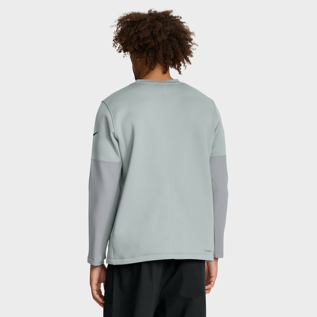 Las Vegas Raiders Sideline Coach Therma-FIT Long Sleeve T-Shirt Silver - Nike
