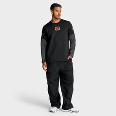 Cincinnati Bengals Sideline Coach Therma-FIT Long Sleeve T-Shirt Black - Nike