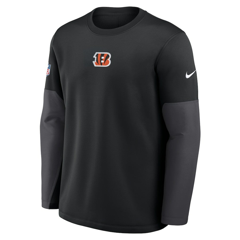Cincinnati Bengals Sideline Coach Therma-FIT Long Sleeve T-Shirt Black - Nike