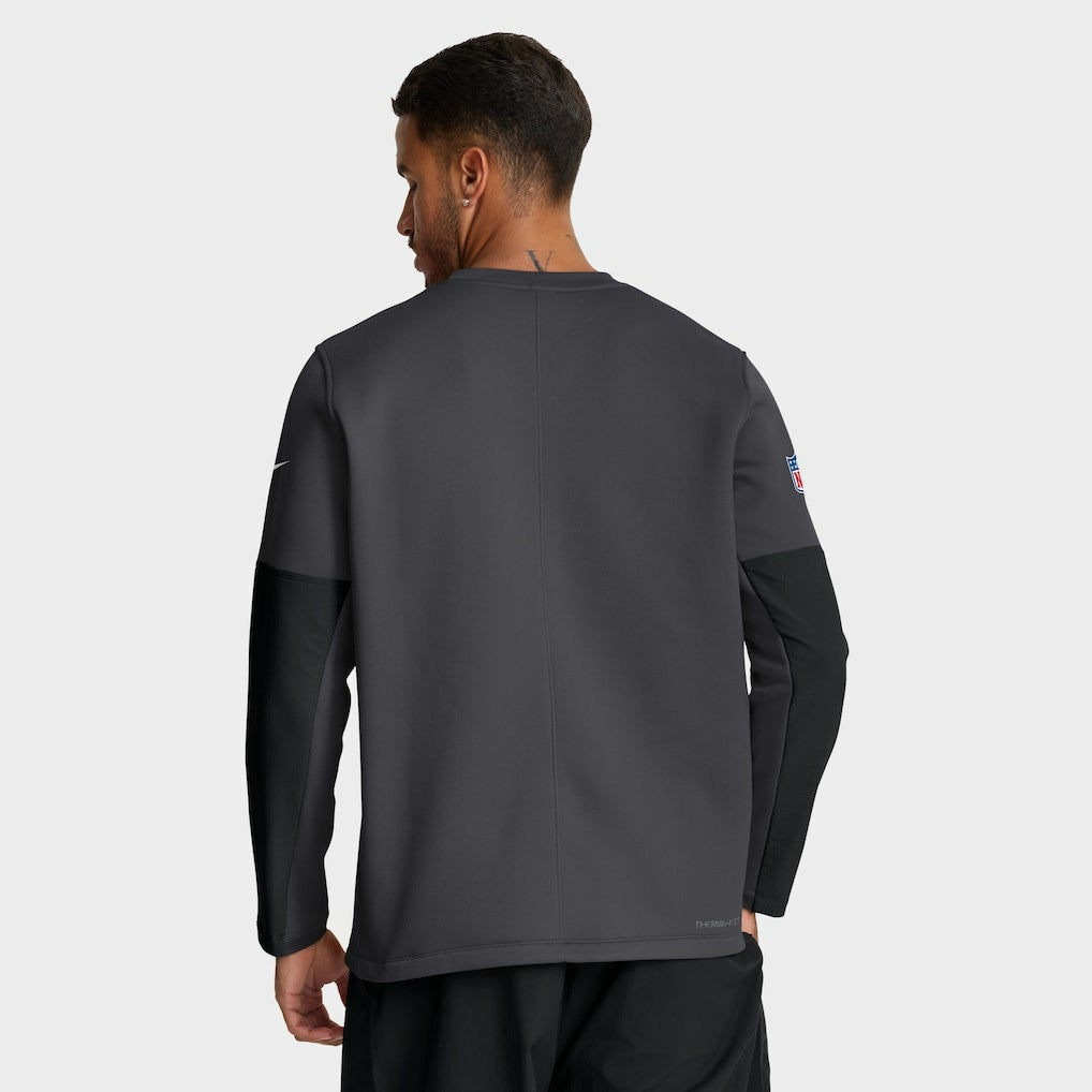 Cleveland Browns Sideline Coach Therma-FIT Long Sleeve T-Shirt Anthracite - Nike